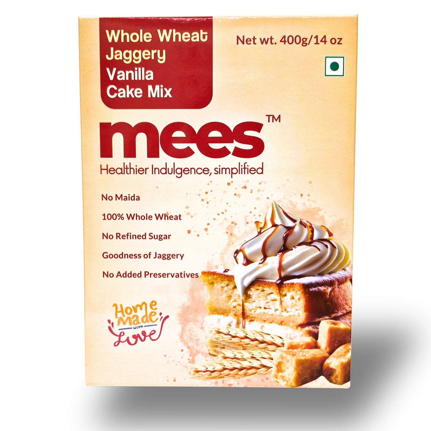 Wholewheat jaggery vanilla cakemix