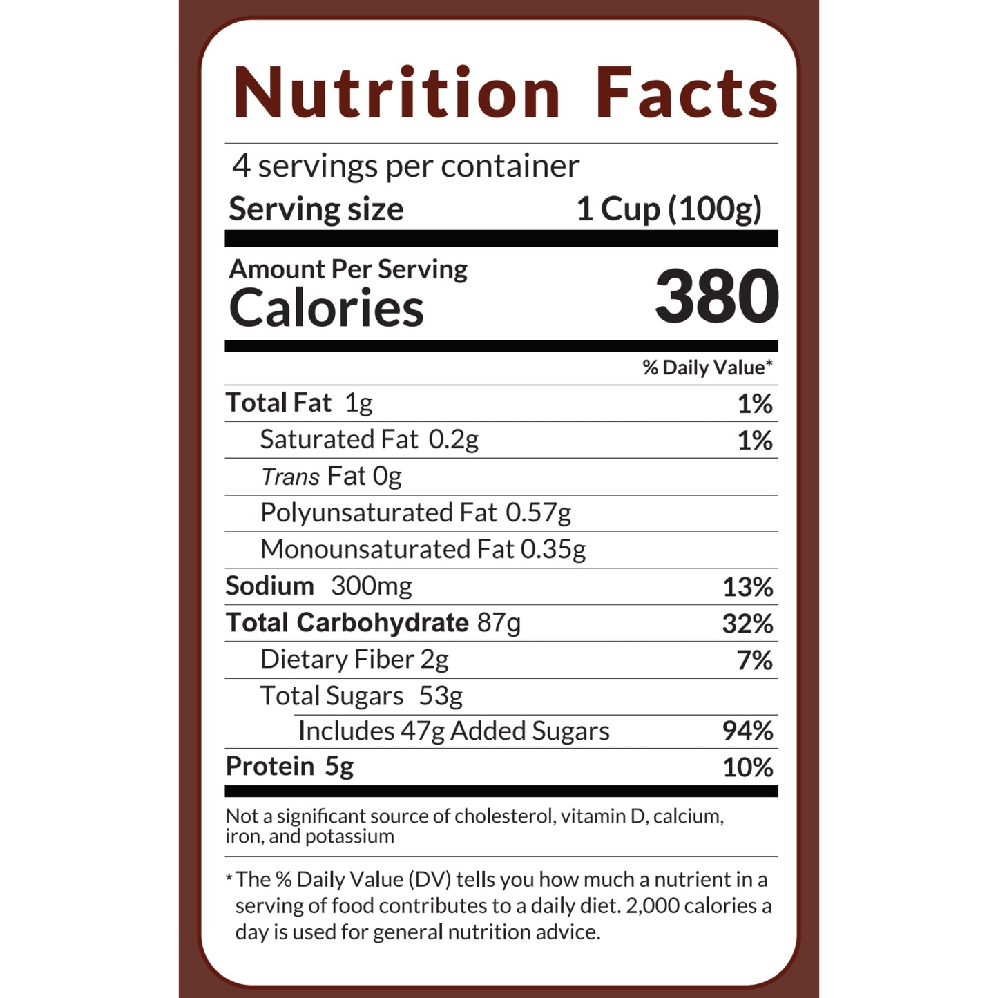 Whole Wheat Chocolate Cake Mix 400g